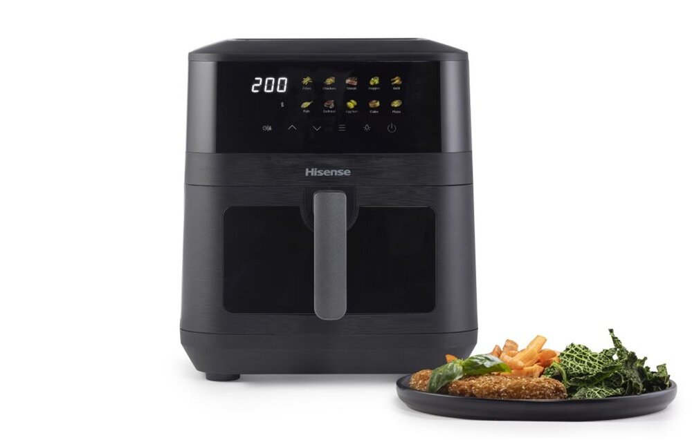 Air Fryer Frytkownica beztłuszczowa HISENSE HAF2100DCD cyfrowy wyświetlacz LED, obsługa za pomocą jednego palca, odpowiednia temperatura, wbudowany timer