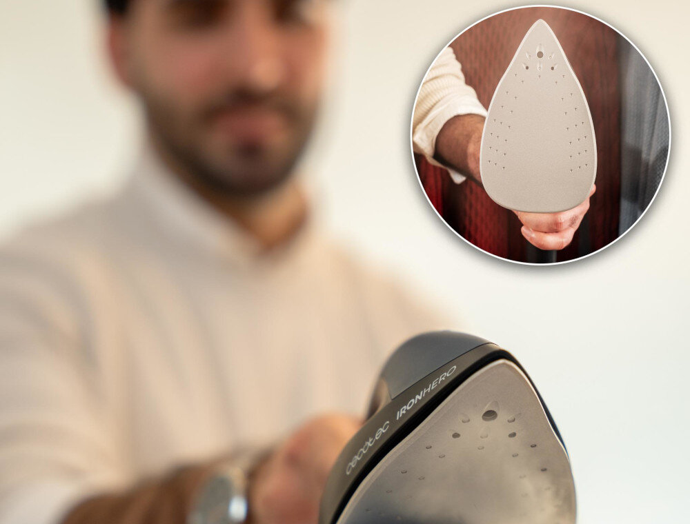 Generator pary CECOTEC IronHero V-2400 Płynny poślizg Ceramiczna stopa Turbo Slide precyzja i komfort dłoni