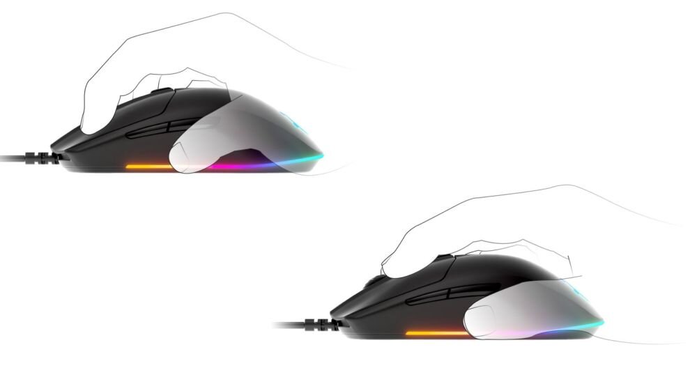 Mysz STEELSERIES Rival 3  czułość przyciski łączność soft budowa wygoda