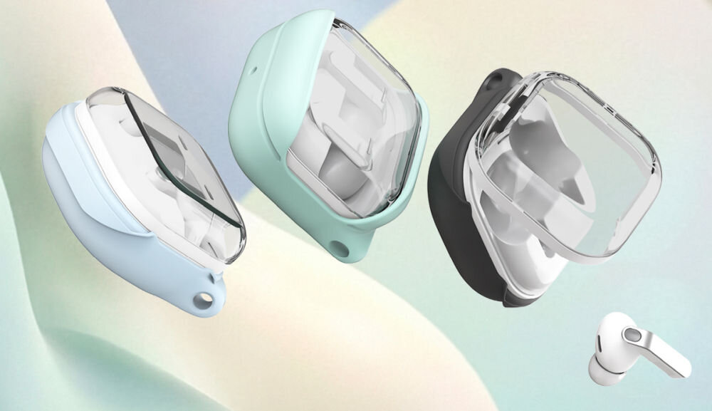 Etui na słuchawki ARAREE Bean do Samsung Galaxy Buds 4/4 Pro - silikon, smukłe, ochrona, kompatybilne, trzy pary etui na kolorowym tle