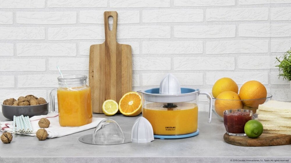 Wyciskarka do cytrusów CECOTEC EssentialVita Adjust wysoka moc, szybkie przygotowanie soku, oszczędne zuzycie energii