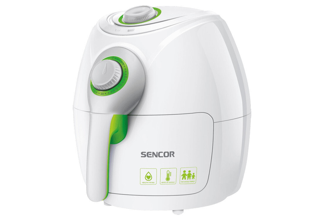 Frytkownica beztłuszczowa SENCOR SFR 3220WH Air Fryer Szybko gotowe do działania czas nagrzewania posiłki przygotowywanie smacznie i zdrowo