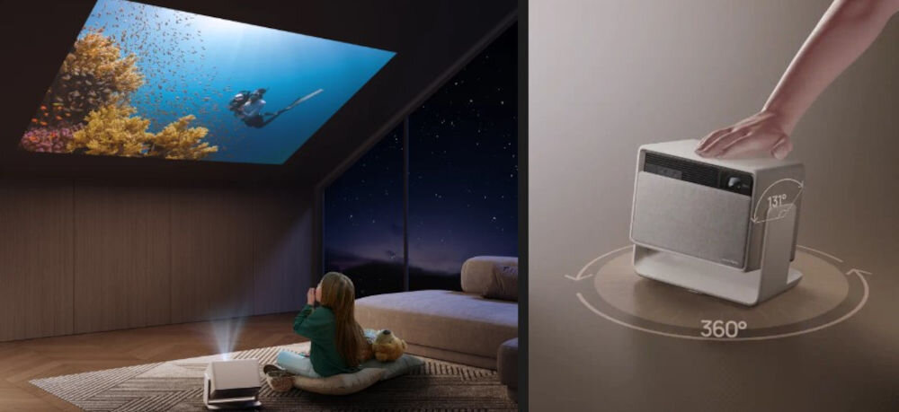 Projektor XGIMI Horizon S Max - regulacje kąta