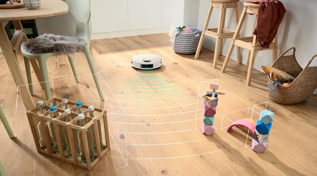 Robot sprzątający BOSCH BCRD2W  Łatwa nawigacja Światło podczerwone Smart Vision wykrywa przeszkody omija meble oraz ściany