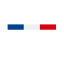 Logo z napisem \'MADE IN FRANCE\' z flagą Francji w tle.