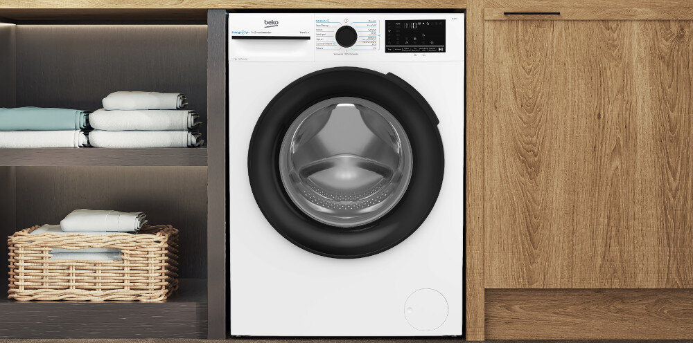 PRALKA BEKO XBM3WFU47215W załadunek 7 kg obroty 1200 EnergySpin SteamCure SteamTherapy większy otwór AddXtra Automatyczne czyszczenie bębna higiena dla alergików czystość łatwe prasowanie StainExpert usuwanie plam mniej zagnieceń codzienne szybkie delikatne fast+