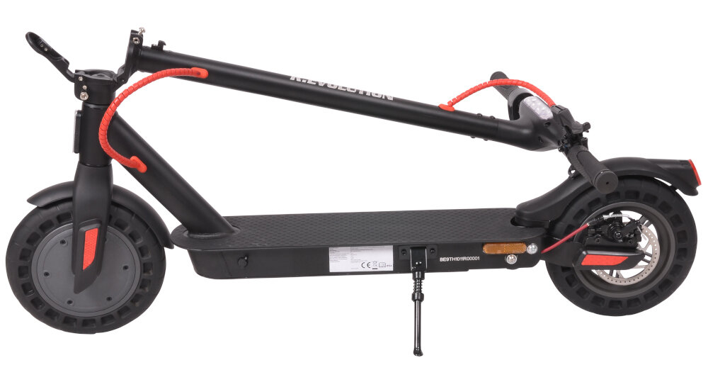 Hulajnoga elektryczna R.EVOLUTION R-EV42112 Czarny skladana konstrukcja latwy transport szybki uklad skladania i rozkladania latwe przenoszenie przechowywanie w dowolnym miejscu