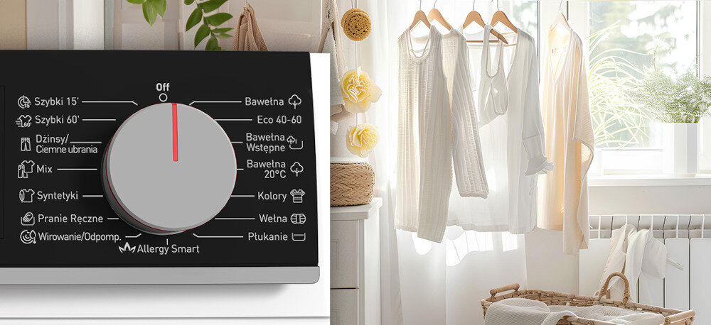 PRALKA SHARP ES-NFL814AWNA-PL 15 1400 obrotów wirowanie programów automatycznych funkcje programy bawełna dżinsy kołdra wełna alergiczny szybki