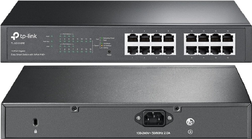 Switch TP-LINK TL-SG1016PE - funckje wysoka wydajnosc