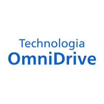 Napis \'Technologia OmniDrive\' w kolorze niebieskim na białym tle.