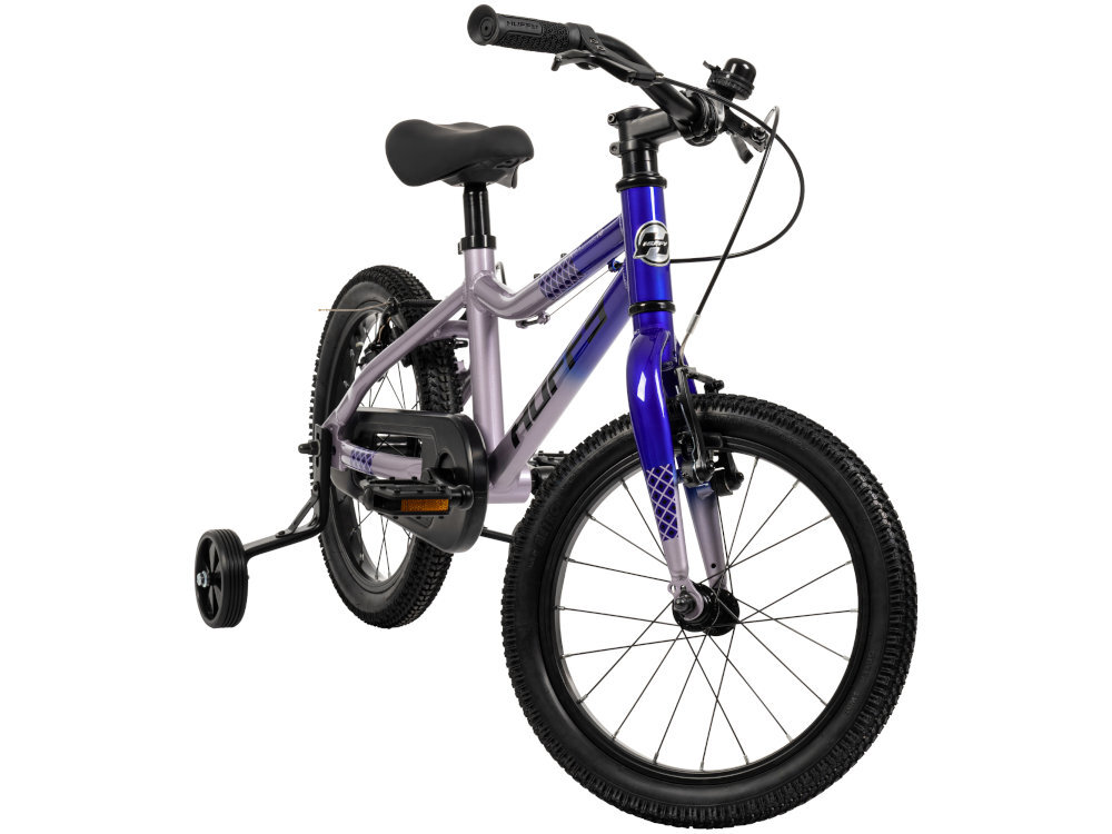 HUFFY Literide Kids 16-calowe koła opony marki HUFFY Koła aluminiowych obręczach ciśnienie powietrza. spada ciśnienie w kołach porowatością dętki bocznej części opony - rower od przodu na białym tle