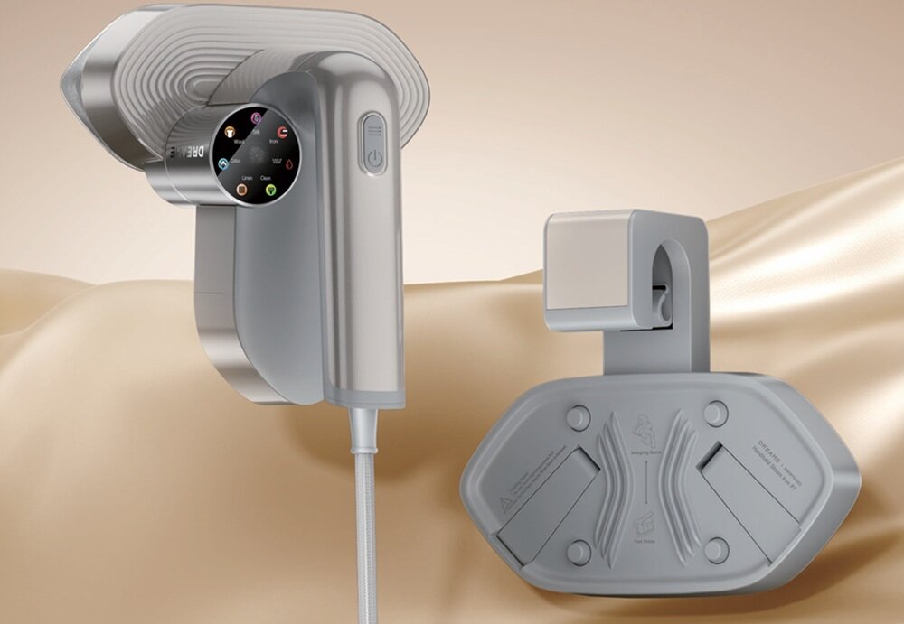 Żelazko DREAME Rotafly P7 z funkcją parownicy wbudowany wieszak, wygodne zawieszanie ubrań, szybsze prasowanie