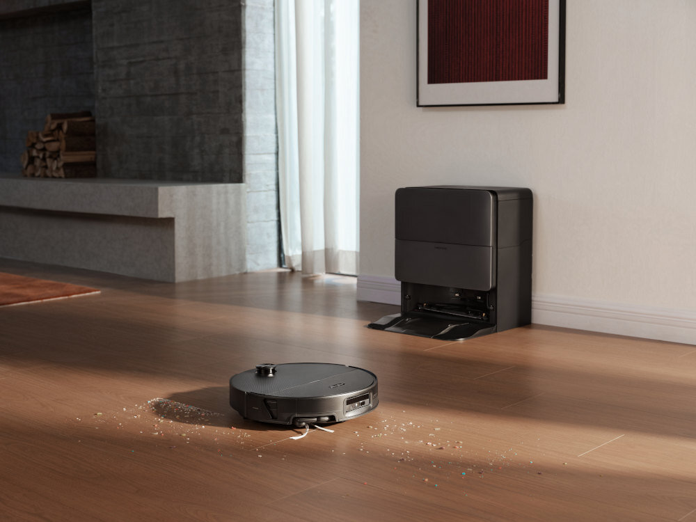 Robot sprzątający ROBOROCK Saros 20 Sonic Complete Czarny Precyzyjne mopowanie System VibraRise 5.0 nacisk 14N