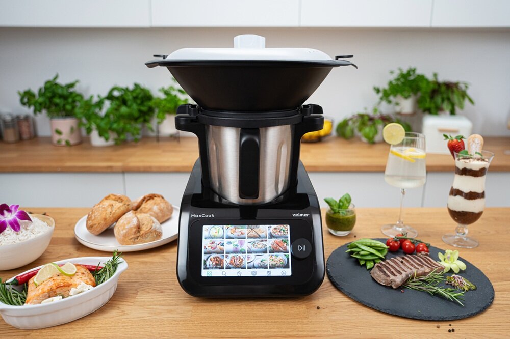Wielofunkcyjny robot kuchenny ZELMER ZTR2000 MaxCook dwupoziomowy parowar, koszyk, kilka składników jednocześnie, zachowanie smaku i wartości