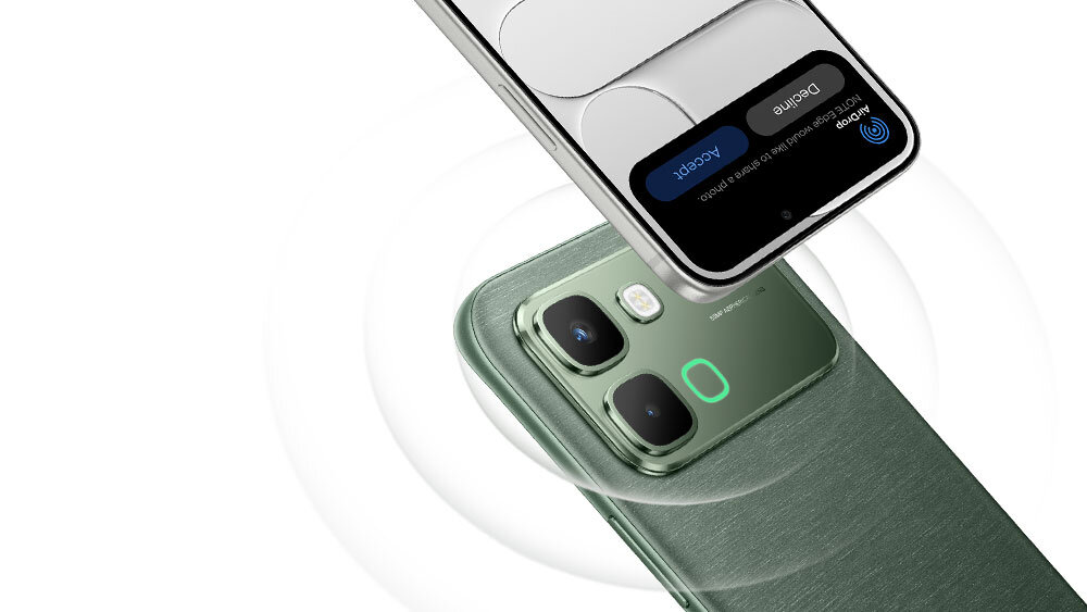 Smartfon INFINIX Note Edge Przesyłanie plików NFC  