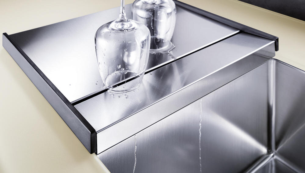 BLANCO zlewozmywak przestrzeń funkcjonalność tacka wielofunkcyjna stal nierdzewna