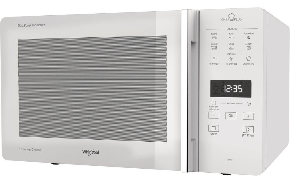 Kuchenka mikrofalowa WHIRLPOOL MCP349WH - Funkcja Dual Crisp