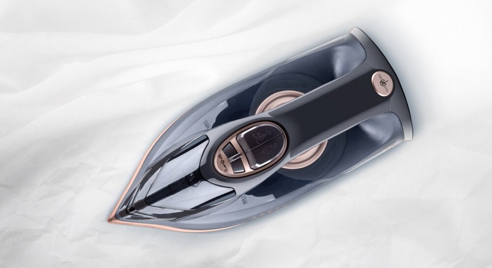 Żelazko ETA Kiara żelazko od góry, wygoda, cztery trby pracy, elastyczność, komfort