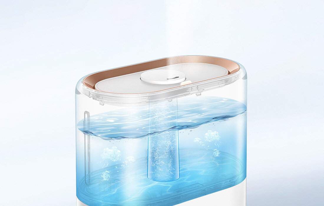 Nawilzacz ultradzwiękowy DEERMA ST636W 2 spsooby uzupelniania wody