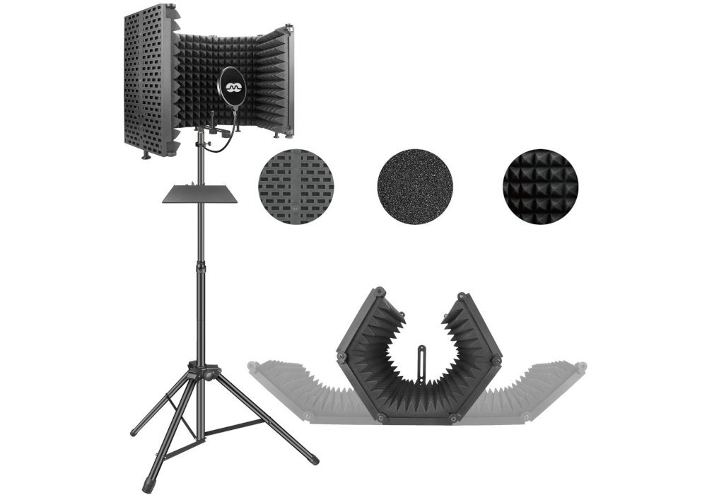 MOZOS MSHIELD-CABIN-SET zamontuj bezpiecznie swoj mikrofon w stabilnym statywie