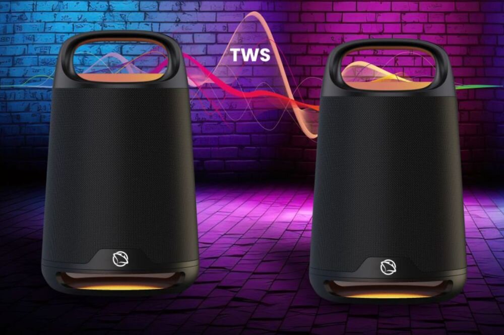 Głośnik mobilny MANTA Otus SPK330B funkcja tws glosniki bezprzewodowe polaczenie