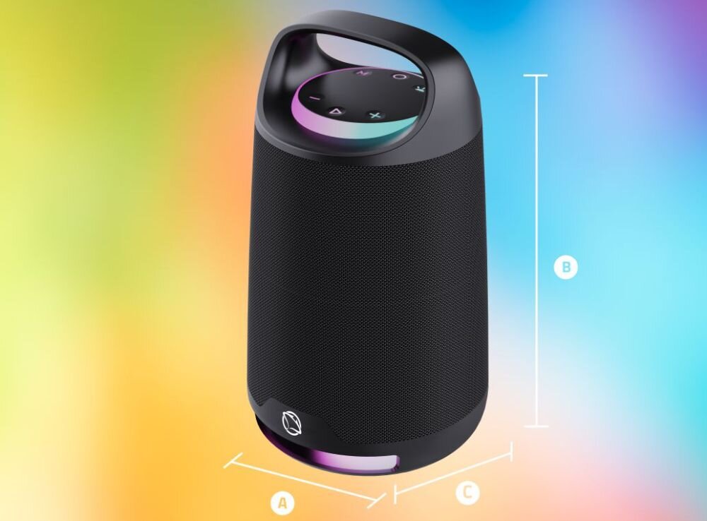 Głośnik mobilny MANTA Otus SPK330B wymiary