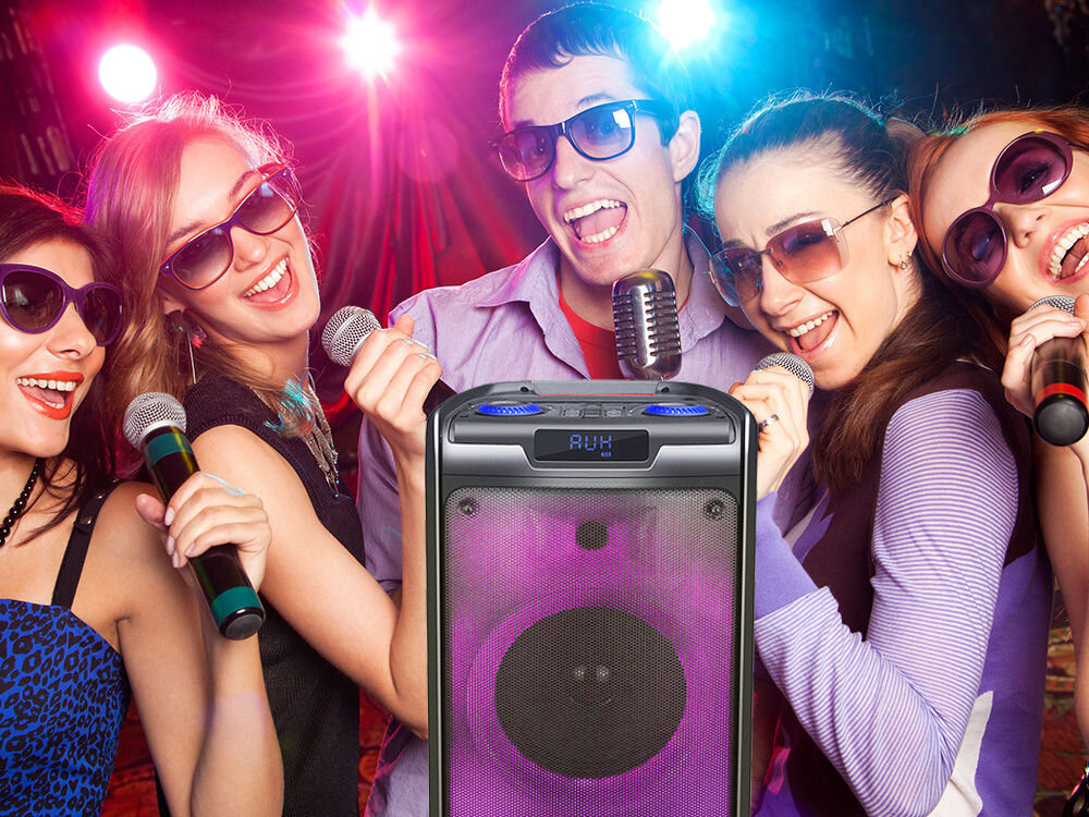 Power audio MANTA SPK5350 Flame karaoke mikrofon gitara