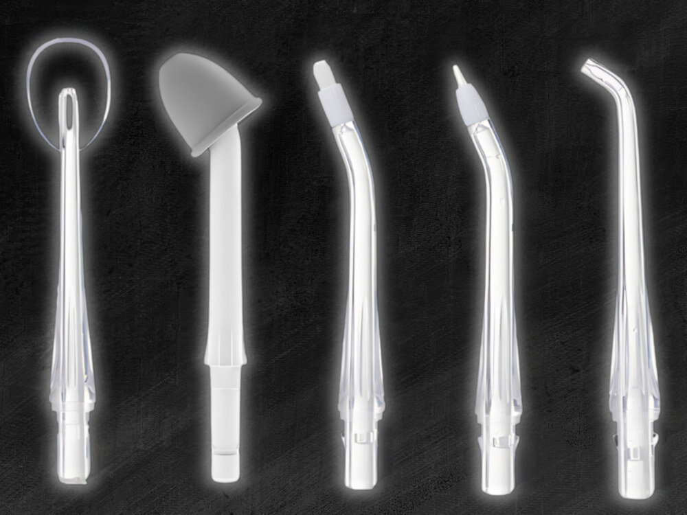 Irygator do zębów ALPHA DentiPro SWF-01 Biały do różnych potrzeb 5 końcówek możliwości higiena