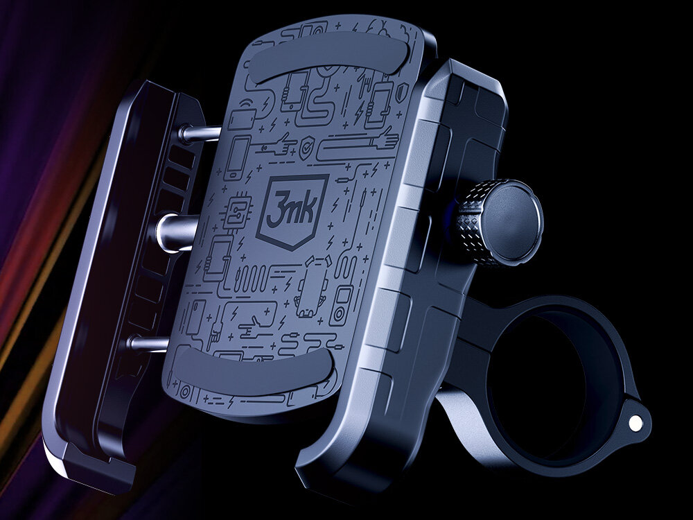 Uchwyt na telefon do roweru 3MK Steel Bike Holder uchwyt rower przygody wykonanie aluminium stal