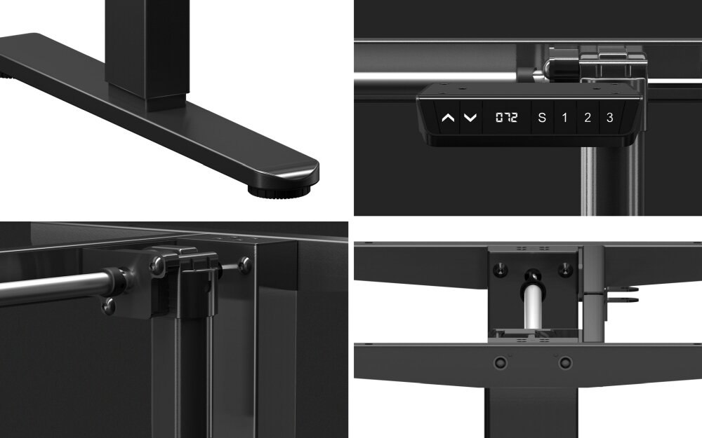 Stelaż biurka MARKADLER Xeno 4.1 stelaż przestrzeń robocza nauka praca gaming panel sterowania LED pamięć ustawień ergonomia silnik szerokość