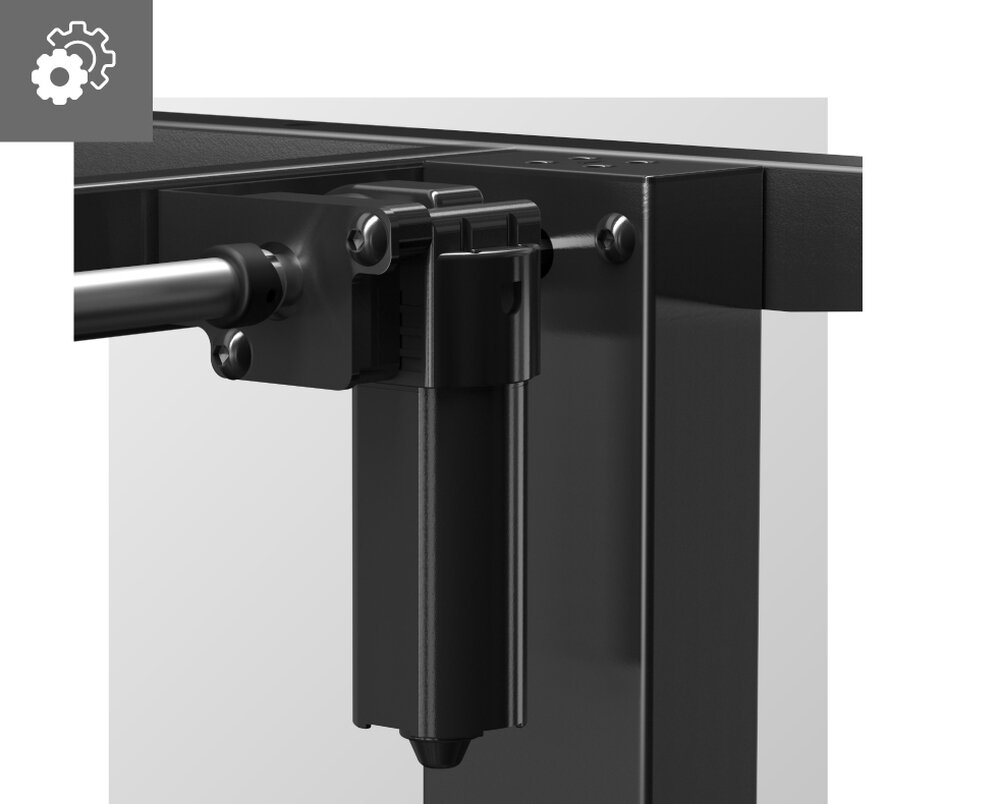 Stelaż biurka MARKADLER Xeno 4.1 stelaż przestrzeń robocza nauka praca gaming panel sterowania LED pamięć ustawień ergonomia silnik szerokość