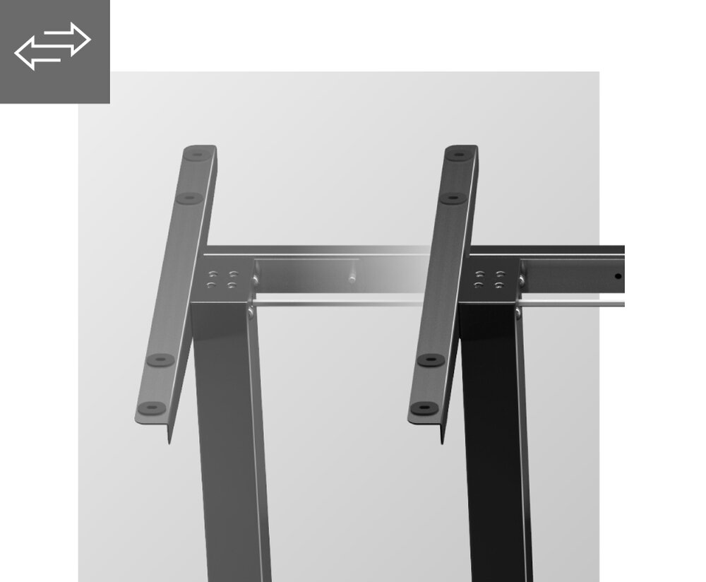 Stelaż biurka MARKADLER Xeno 4.1 stelaż przestrzeń robocza nauka praca gaming panel sterowania LED pamięć ustawień ergonomia silnik szerokość