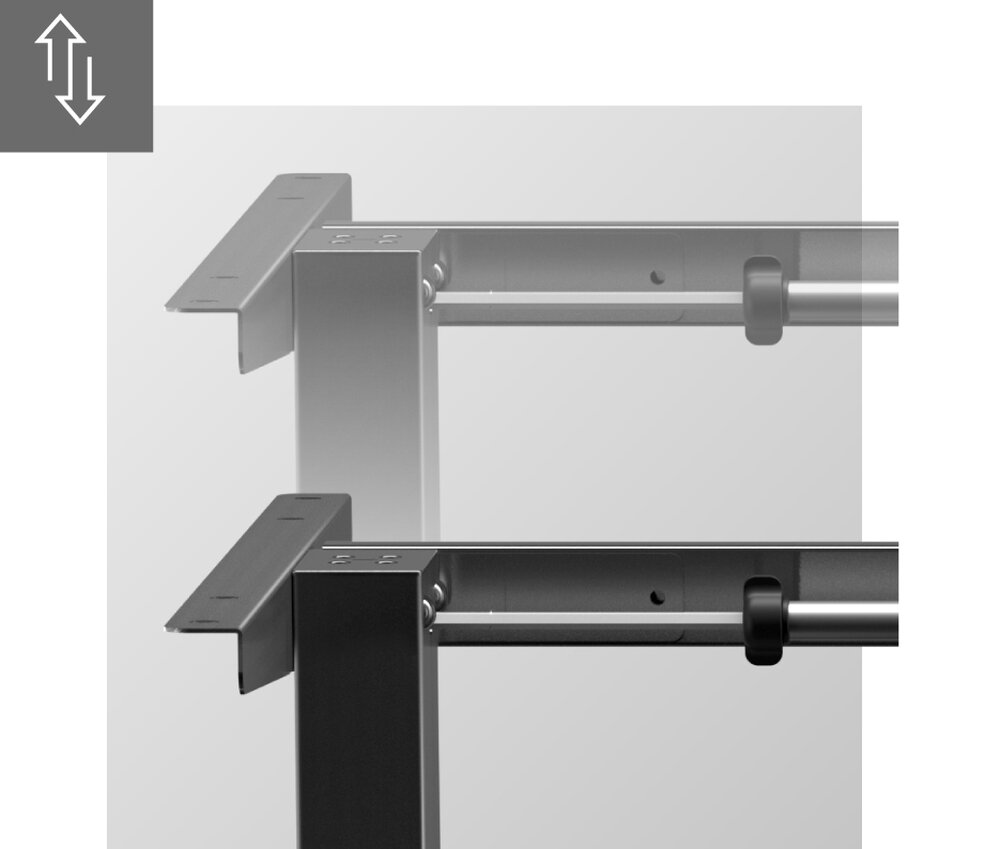 Stelaż biurka MARKADLER Xeno 4.1 stelaż przestrzeń robocza nauka praca gaming panel sterowania LED pamięć ustawień ergonomia silnik szerokość