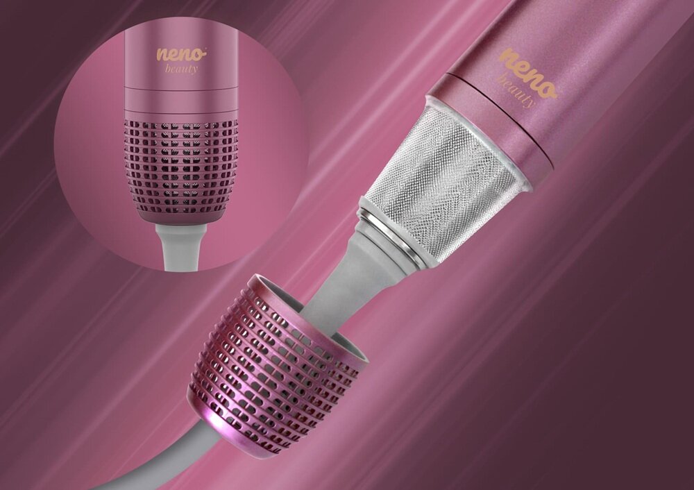 Suszarko-Lokówka do włosów NENO BEAUTY Vio zdejmowana osłona filtra, ułatwienie utrzymywania czystości, dłuższa żywotność