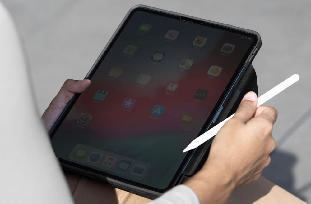 Etui Ryze 360 czarne składana podstawka obrotowa