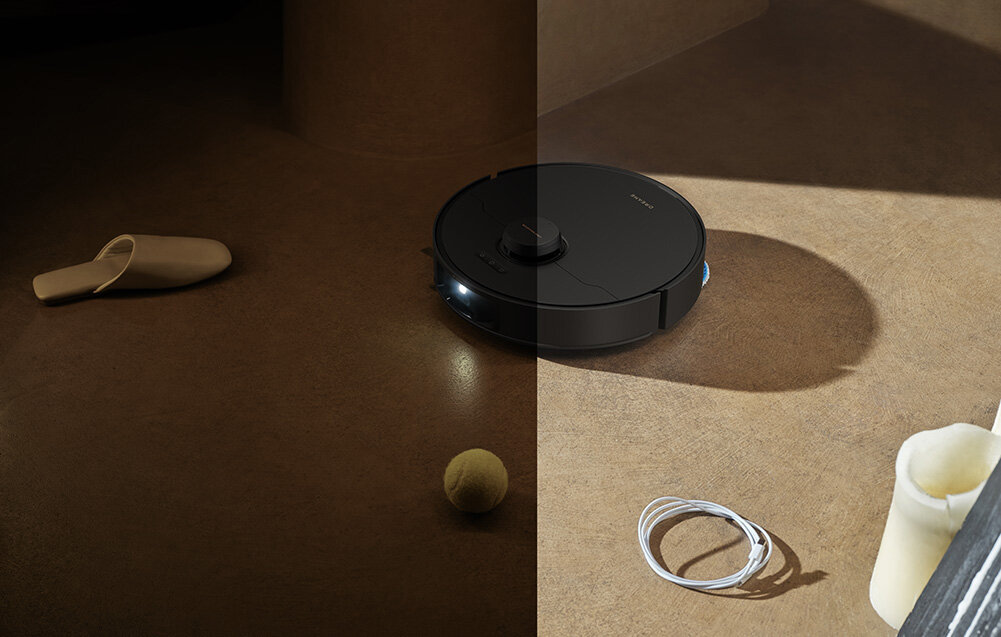 Robot sprzątający DREAME Matrix 10 Pro Czarny zdjęcie lifestyle Sterowanie i smart home Obsługa protokołu Matter integrację z systemami Apple Home, Google Home i Amazon Alexa sterowanie aplikacja aplikację, komendy głosowe, widgety lub zegarek Apple Watch