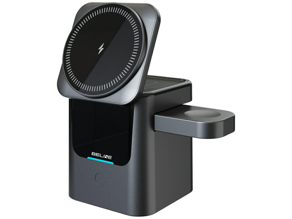 BELINE BE-3IN1 stacja ładująca na białym tle