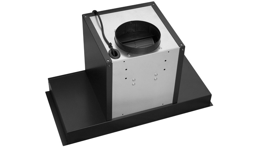 OKAP AFRELLI PIANO GESTO CZARNY MAT wyciąg pochłaniacz wentylacja filtr węglowy opcjonalny