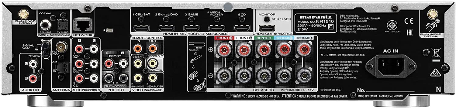 Amplituner MARANTZ NR1510 - multiroom HEOS Apple Siri Google Assistant Amazon Alexa