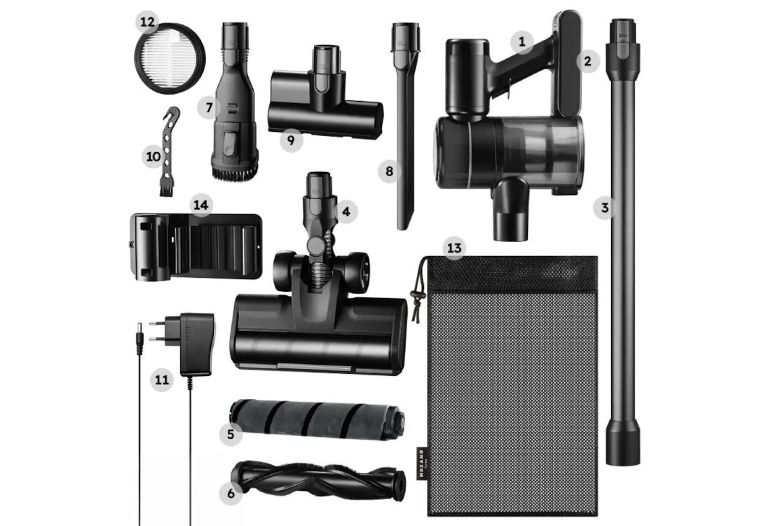 Odkurzacz MOZANO Handy Pro zestaw akcesoria komplet wyposazenie