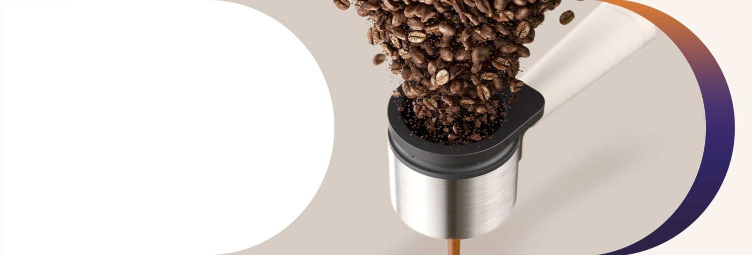 portafilter ekspresu Baristina z białą rączką