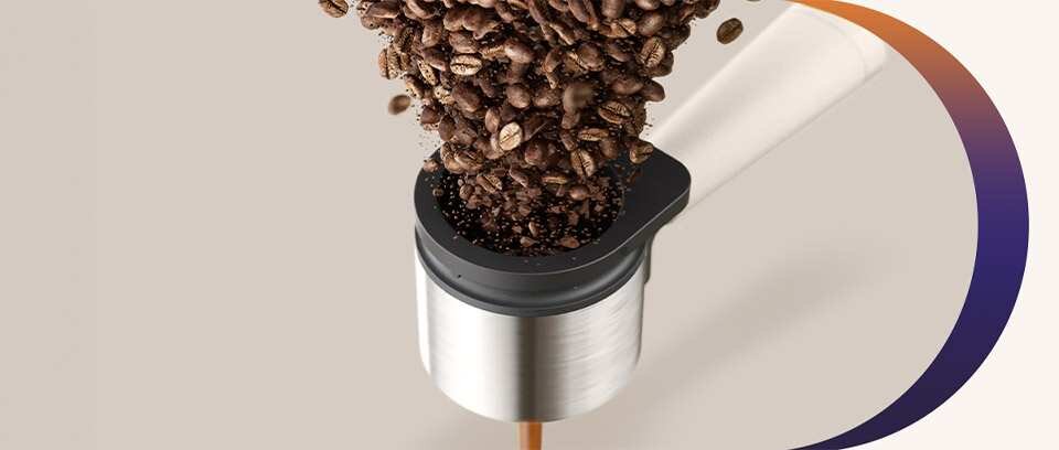 portafilter ekspresu Baristina z białą rączką