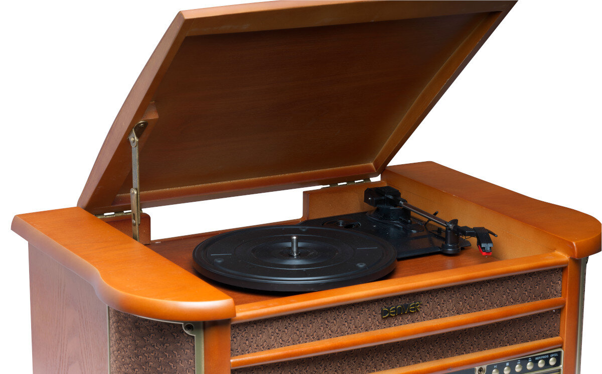 Gramofon DENVER MCR-50MK3 Brązowy prędkość igła winyl