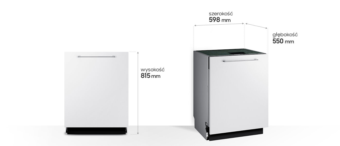wymiary zmywarki