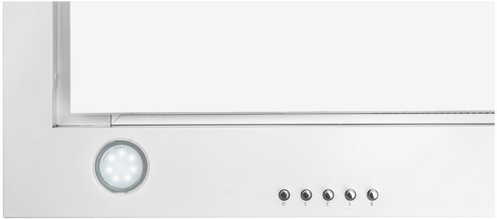 Okap VDB SMART GLASS 60 Biały oświetlenie