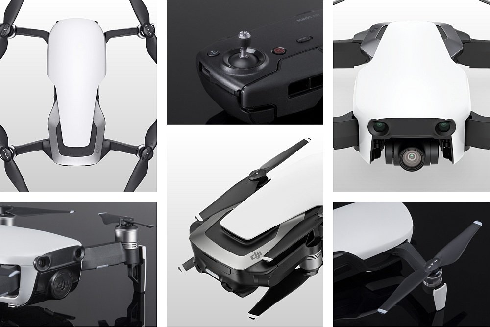 Dron DJI Mavic Air Fly More Combo składany konstrukcja budowa