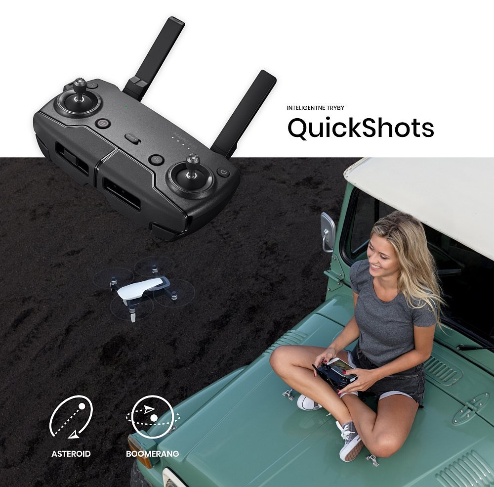 Dron DJI Mavic Air Fly More Combo tryby si filmowanie