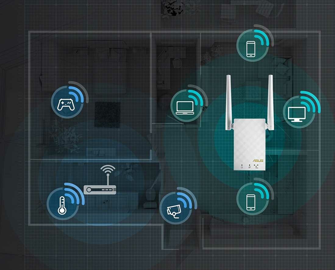 Wzmacniacz sieci MERCUSYS MW300RE - powiększenie zasięgu