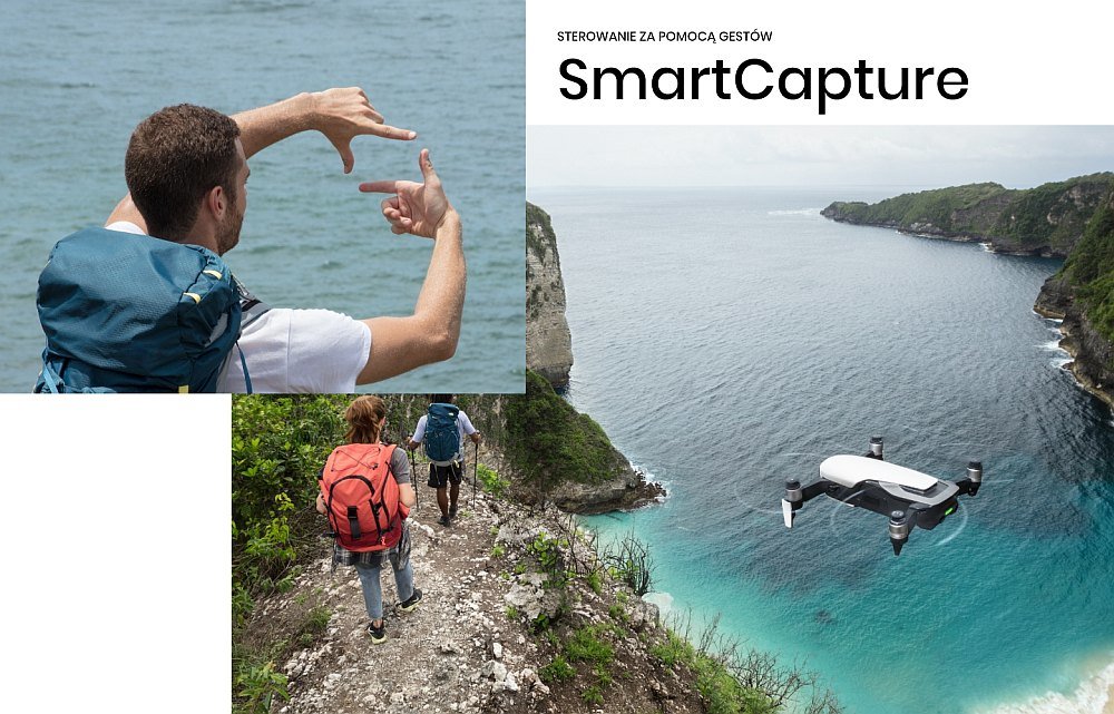 Dron DJI Mavic Air Fly More Combo gesty sterowanie