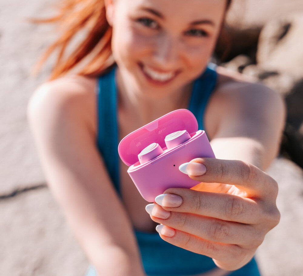 Słuchawki dokanałowe JLAB Go Air POP MINI godziny praca rozgrywka dźwięk EQ3 podwójne łącznie dostosowanie dźwięku zestaw